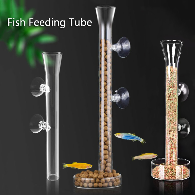 Aquarium Fish Auto Feeder - Аквариумная стеклянная кормушка, прозрачная кормушка для