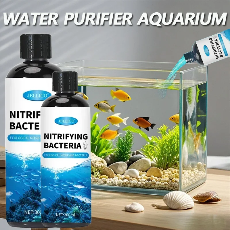Aquarium Fish Diseases - 300 мл нитрифицирующие бактерии, жидкий аквариум,