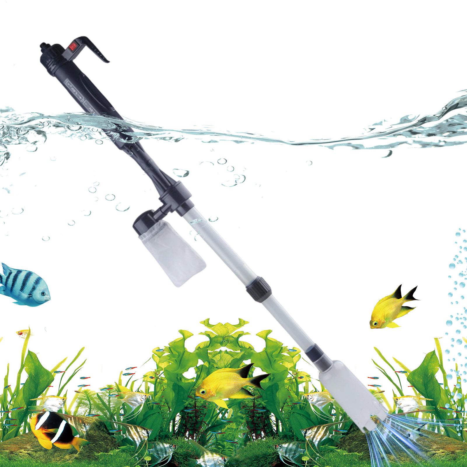 Cleaner Fish Aquarium - Телескопический электрический очиститель грунта для аквариума,