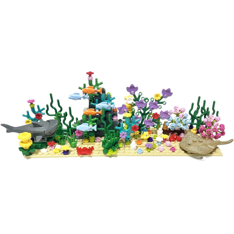 Aquarium Fish Shark - Городской конструктор MOC: Подводный мир аквариума,