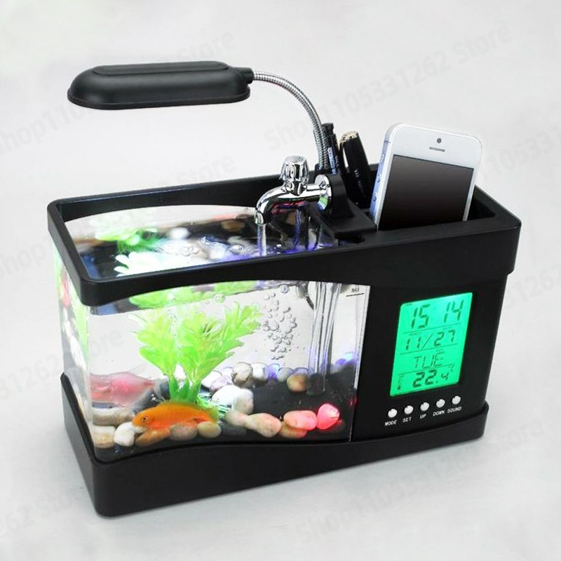Мини-аквариум для рыбок, креат – обзор и цена Aquarium Fish Logo