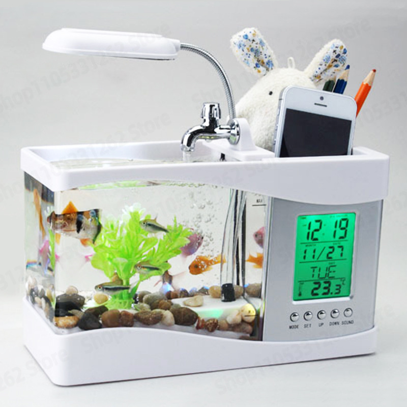Мини-аквариум для рыбок, креат – обзор и цена Aquarium Fish Logo
