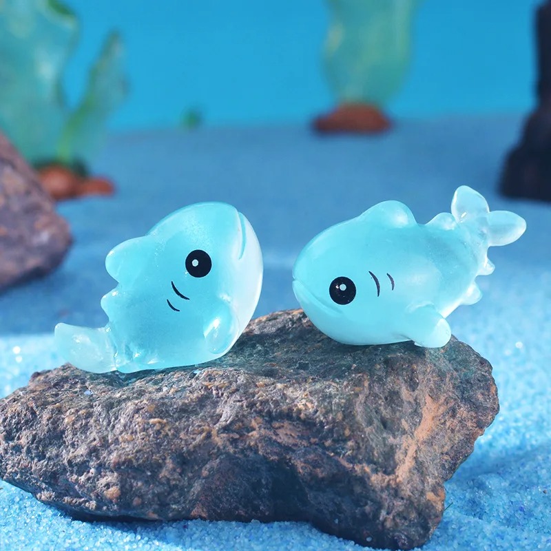 Набор из 4 светящихся фигурок  – обзор и цена Aquarium Fish Shark