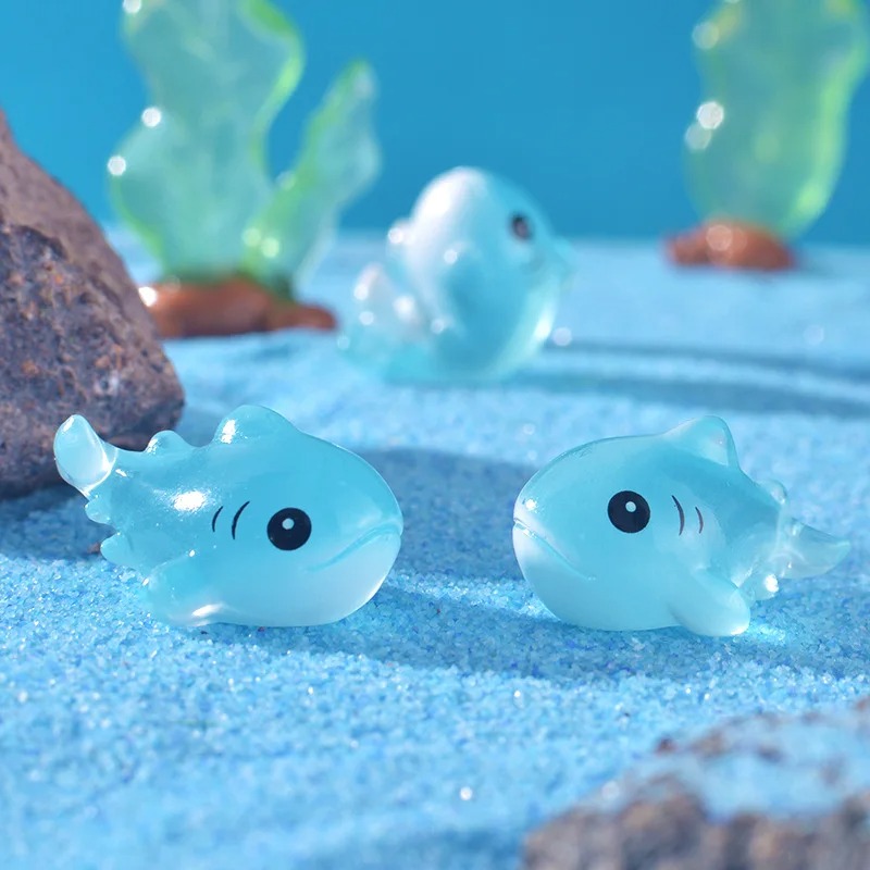 Набор из 4 светящихся фигурок  – обзор и цена Aquarium Fish Shark