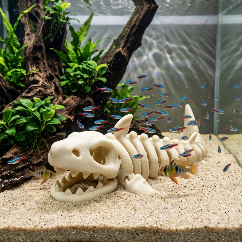 1 шт. 17 см 3D-украшение для а – обзор и цена Aquarium Fish Shark