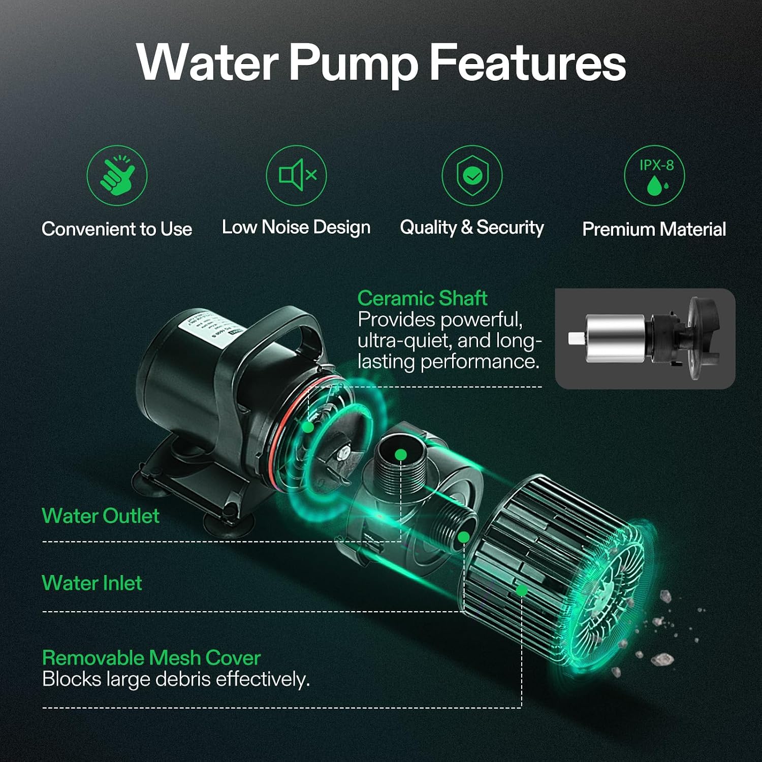 Погружной водяной насос 1600 г – обзор и цена Aquarium Fish Tank