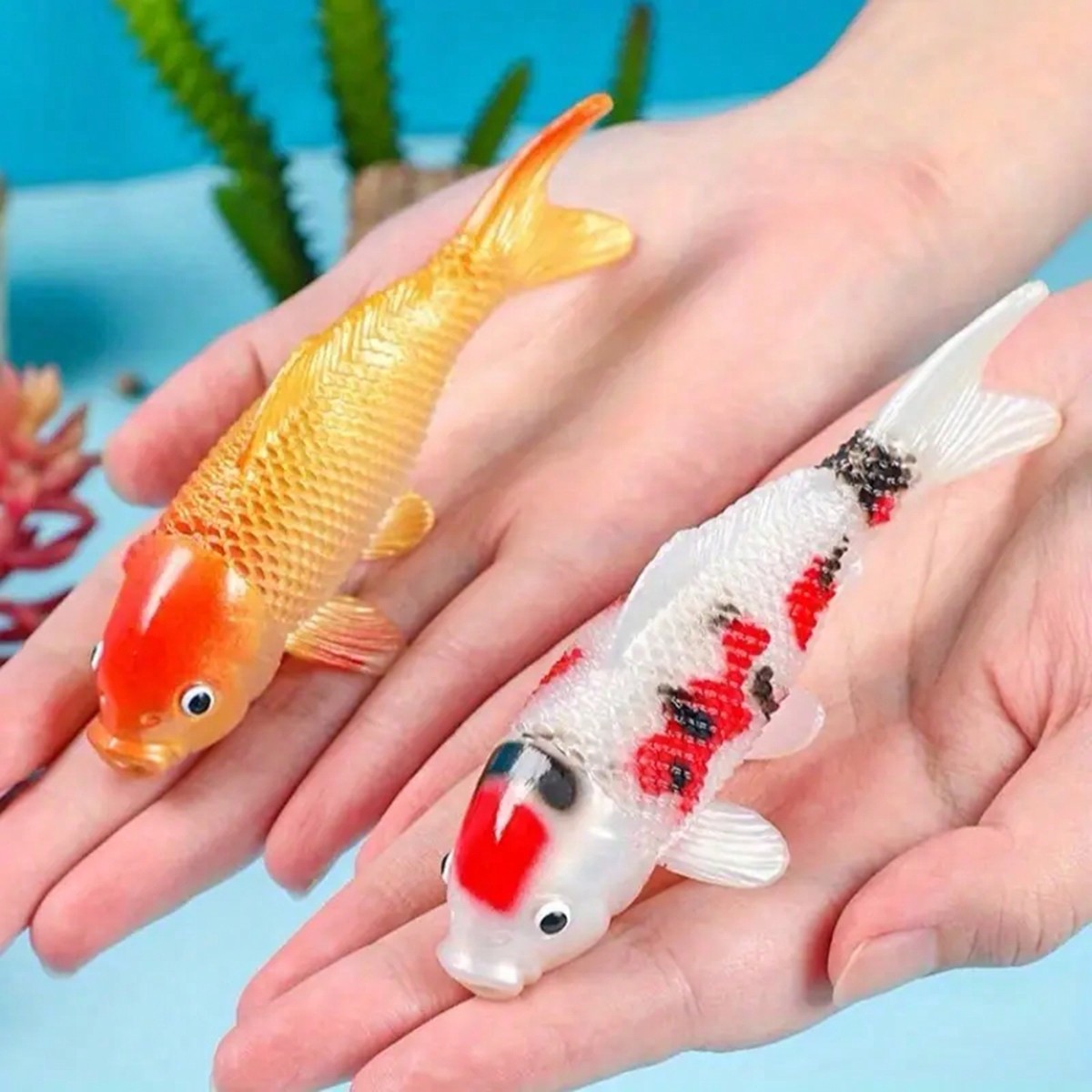 2 шт. красочные искусственные  – обзор и цена Aquarium Fish Yellow