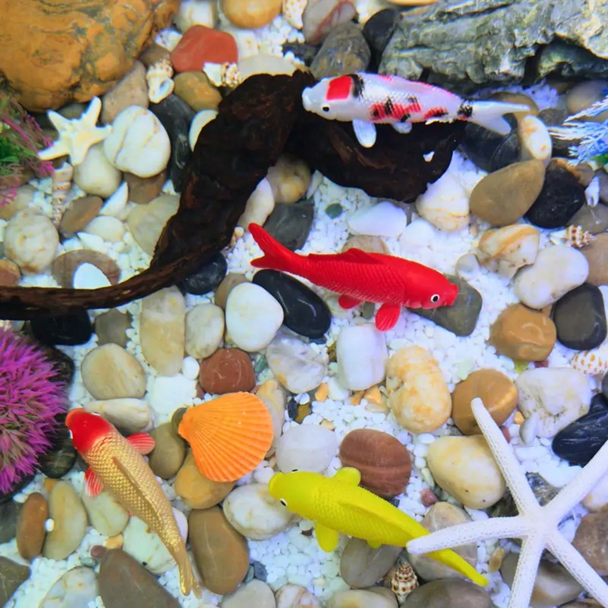 2 шт. красочные искусственные  – обзор и цена Aquarium Fish Yellow