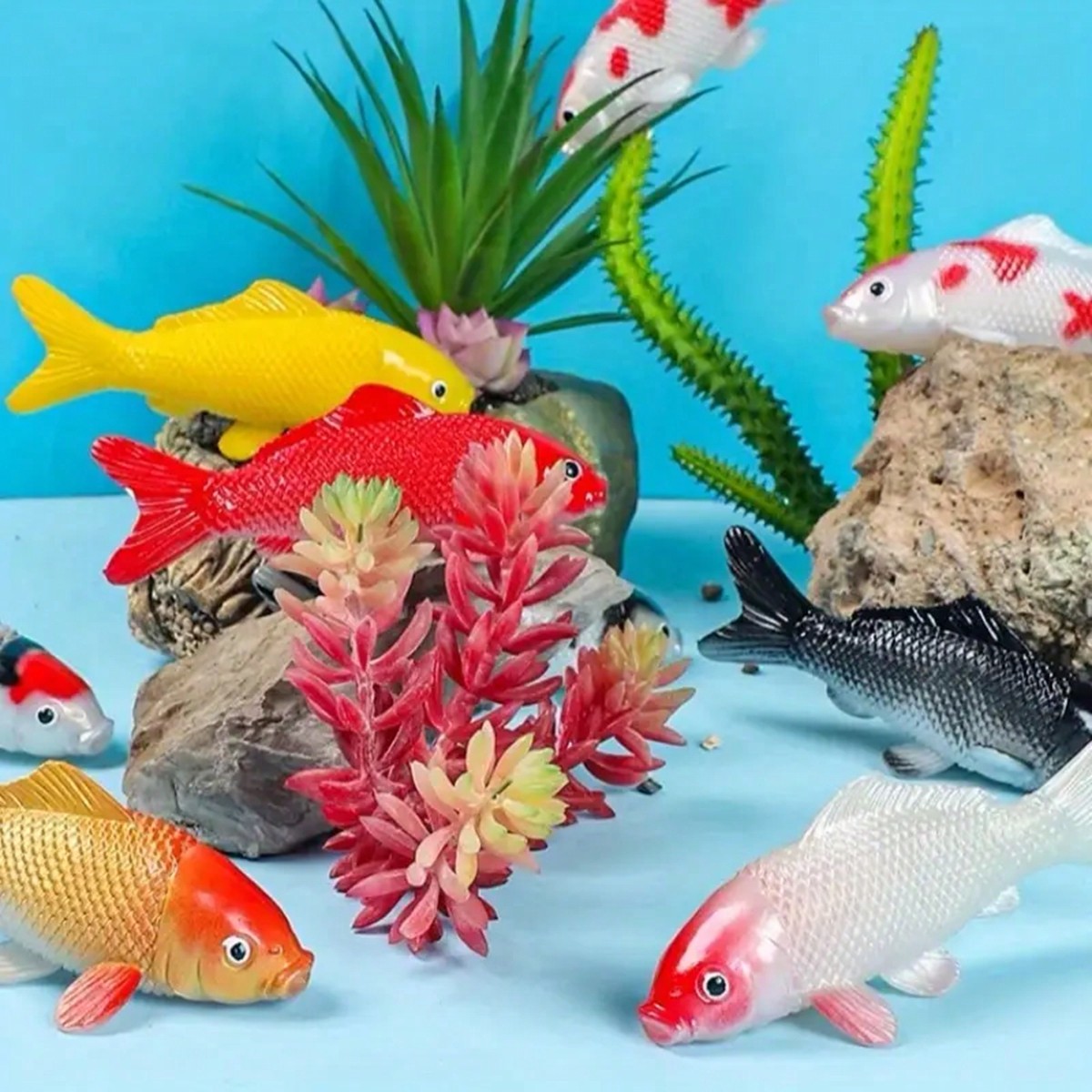 2 шт. красочные искусственные  – обзор и цена Aquarium Fish Yellow