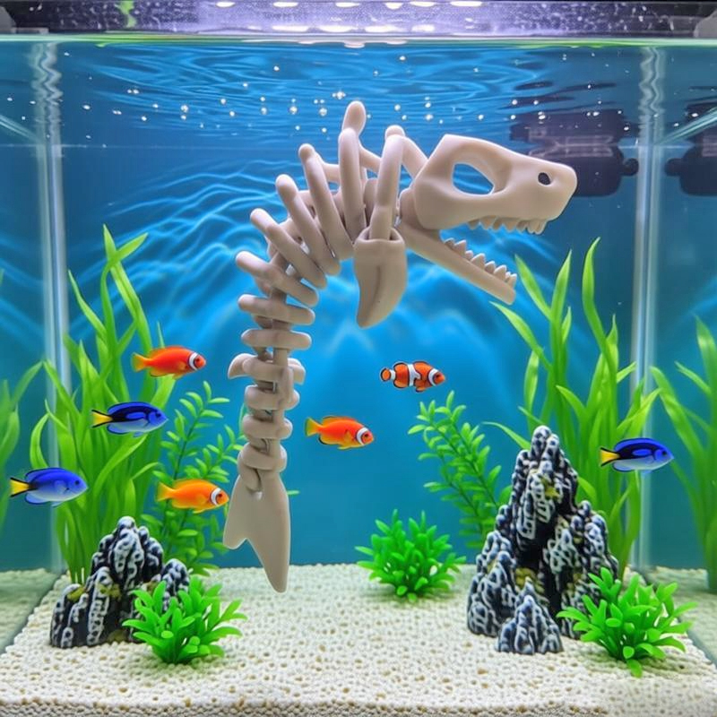 Скелет акулы 17 см для аквариу – обзор и цена Aquarium Fish Shark