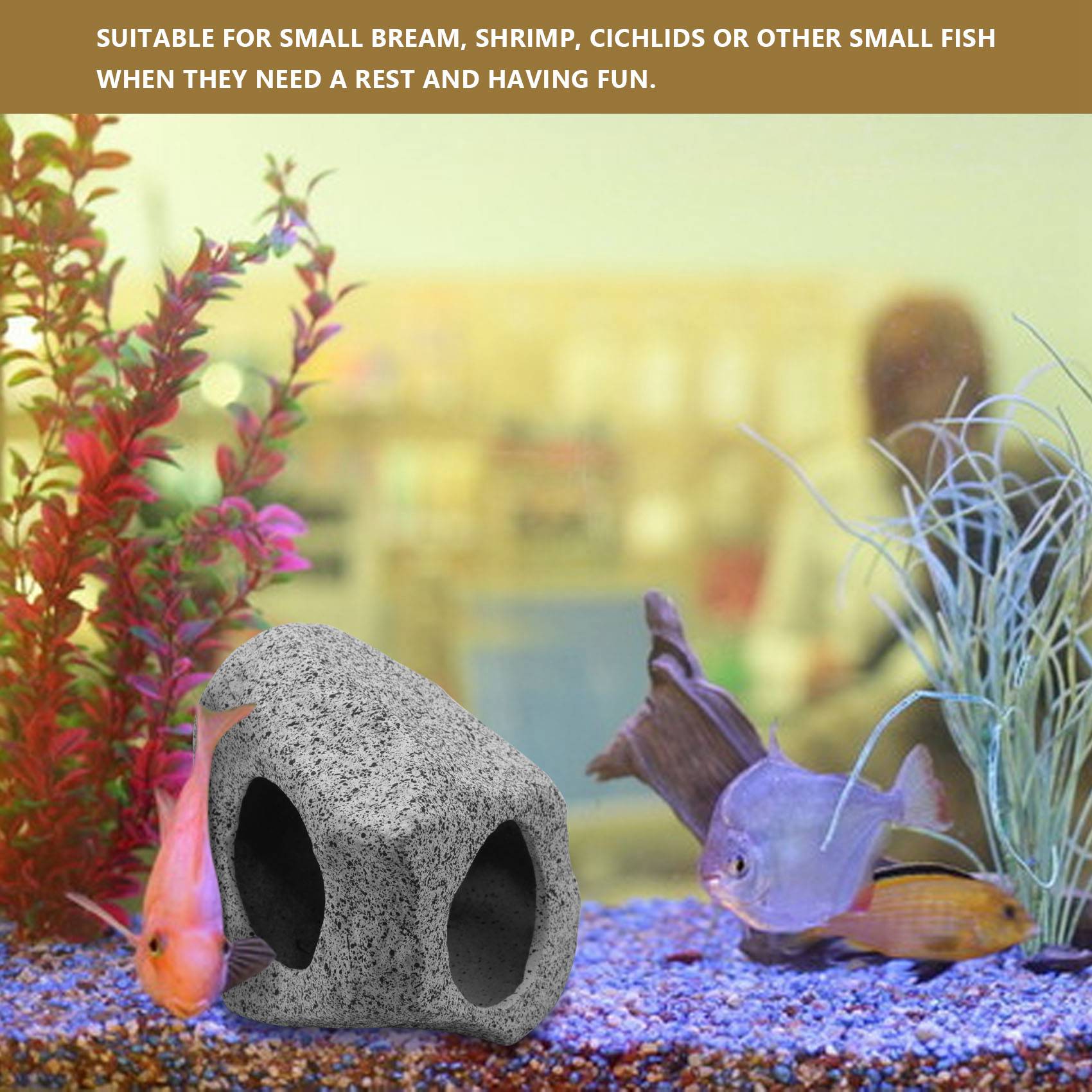 Декорация для аквариума A74E-C – обзор и цена Aquarium Fish Cave